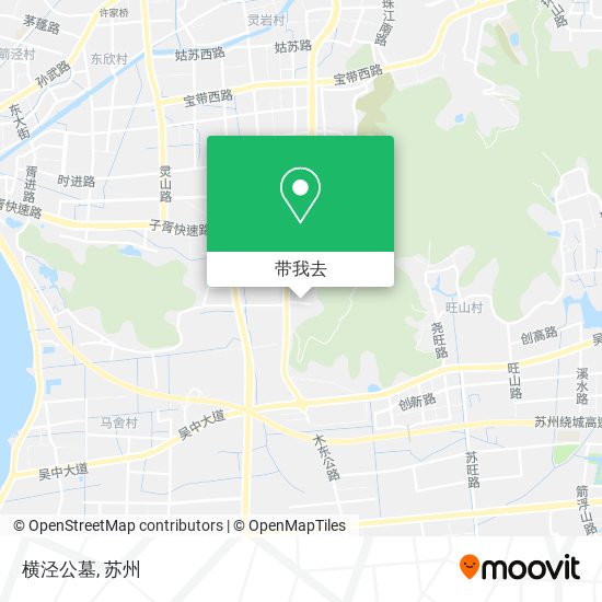 横泾公墓地图