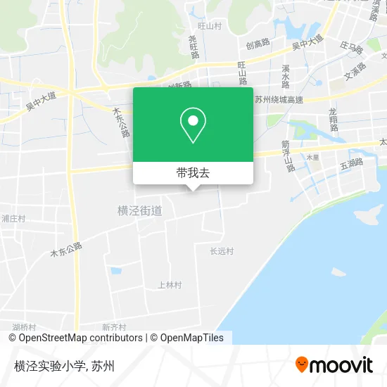横泾实验小学地图