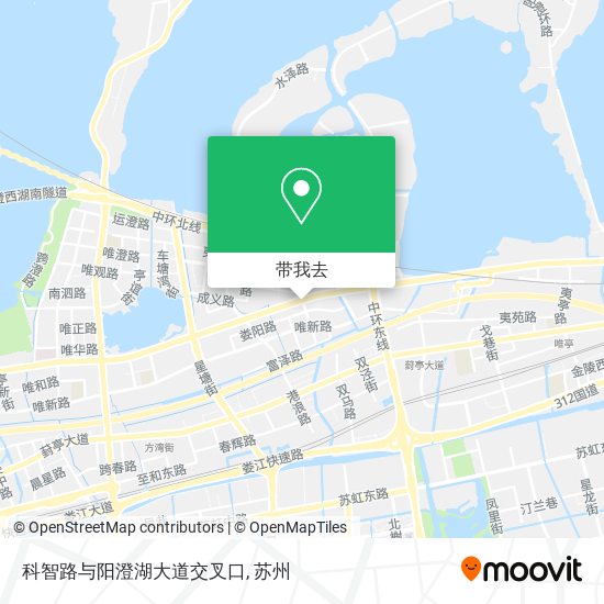 科智路与阳澄湖大道交叉口地图