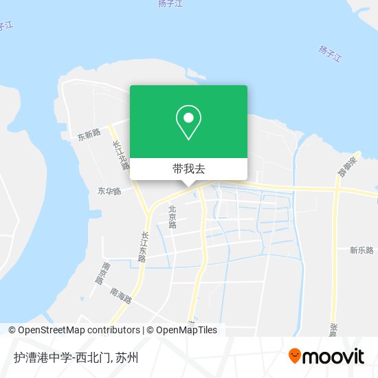 护漕港中学-西北门地图