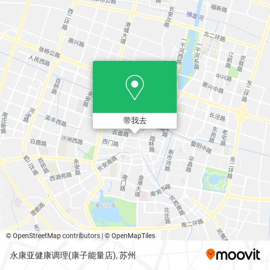 永康亚健康调理(康子能量店)地图
