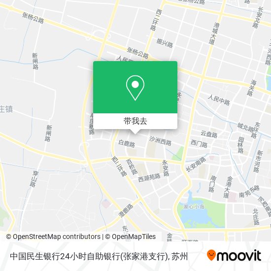 中国民生银行24小时自助银行(张家港支行)地图
