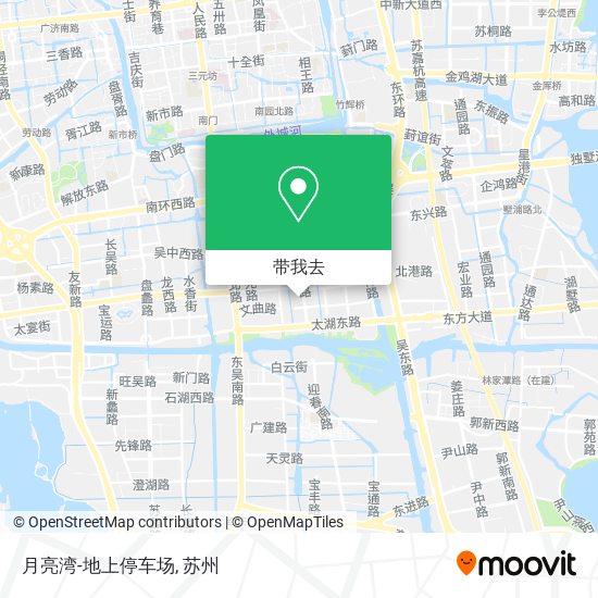 月亮湾-地上停车场地图