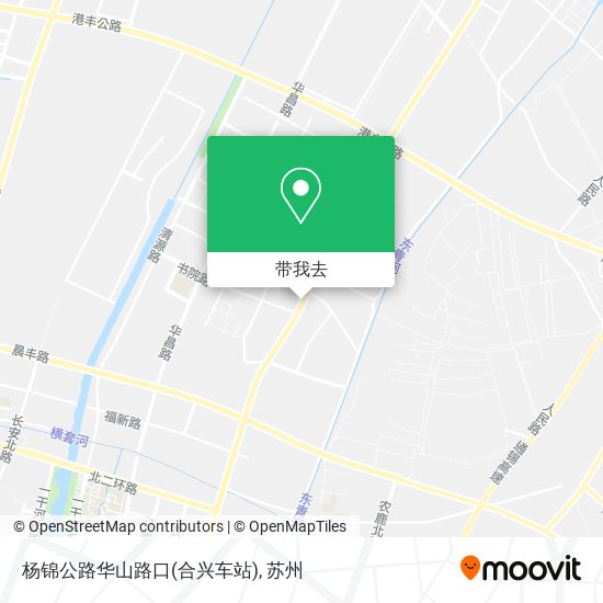 杨锦公路华山路口(合兴车站)地图