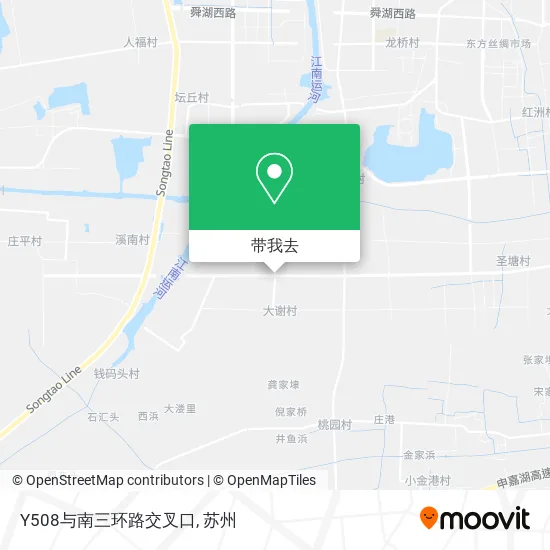 Y508与南三环路交叉口地图