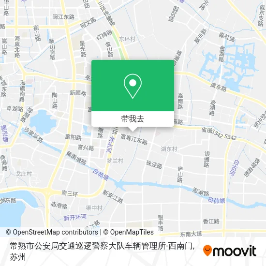 常熟市公安局交通巡逻警察大队车辆管理所-西南门地图