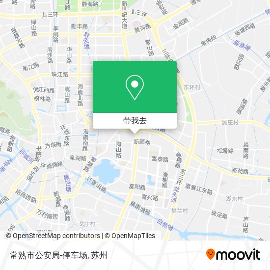 常熟市公安局-停车场地图