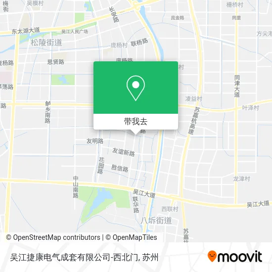 吴江捷康电气成套有限公司-西北门地图