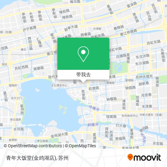 青年大饭堂(金鸡湖店)地图