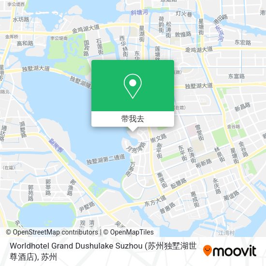 Worldhotel Grand Dushulake Suzhou (苏州独墅湖世尊酒店)地图