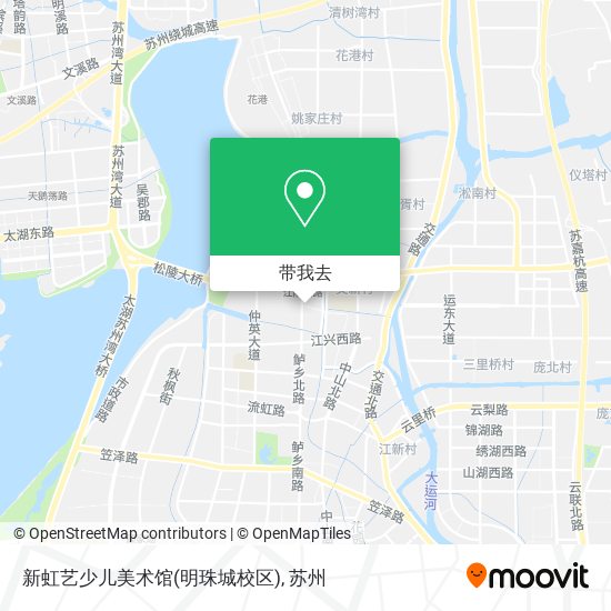 新虹艺少儿美术馆(明珠城校区)地图