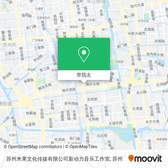 苏州米果文化传媒有限公司新动力音乐工作室地图