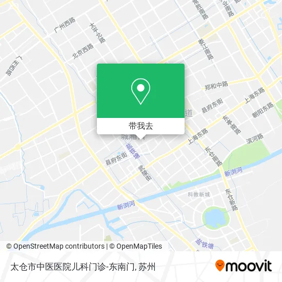 太仓市中医医院儿科门诊-东南门地图