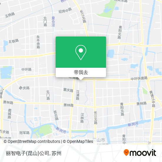 丽智电子(昆山)公司地图