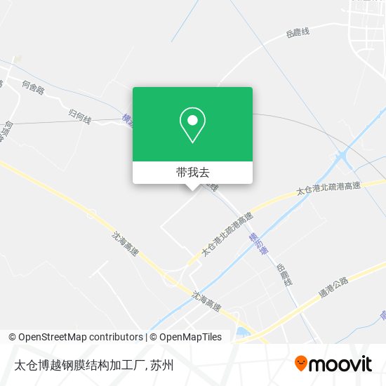 太仓博越钢膜结构加工厂地图