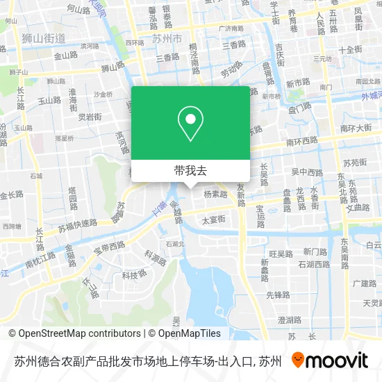 苏州德合农副产品批发市场地上停车场-出入口地图