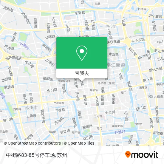 中街路83-85号停车场地图