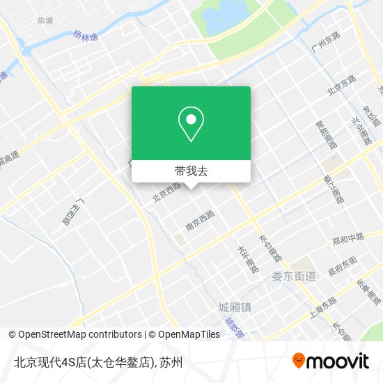 北京现代4S店(太仓华鳌店)地图
