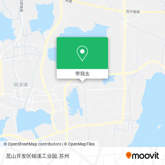 昆山开发区锦溪工业园地图