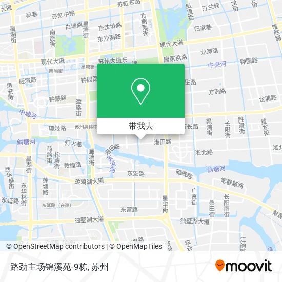 路劲主场锦溪苑-9栋地图