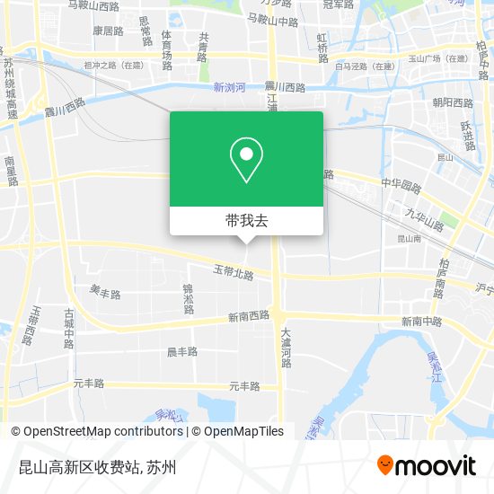 昆山高新区收费站地图