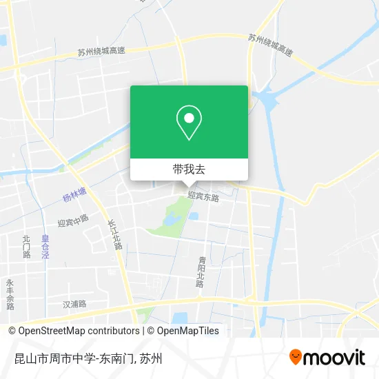 昆山市周市中学-东南门地图