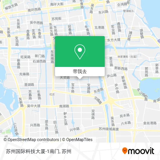 苏州国际科技大厦-1南门地图