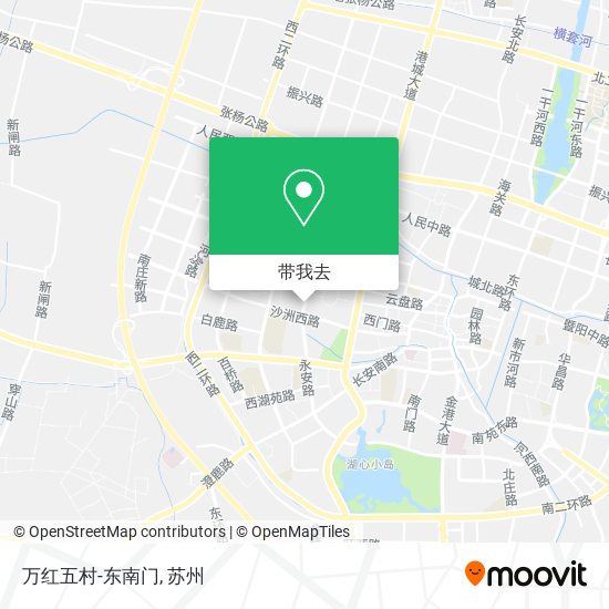 万红五村-东南门地图
