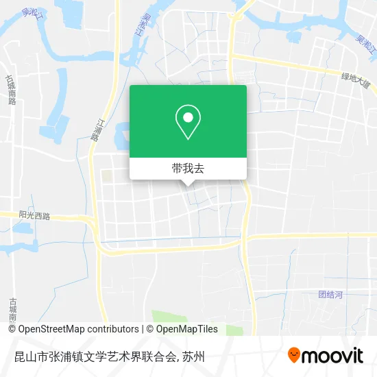 昆山市张浦镇文学艺术界联合会地图