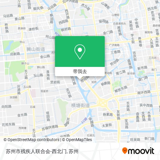 苏州市残疾人联合会-西北门地图