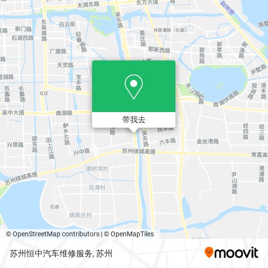 苏州恒中汽车维修服务地图