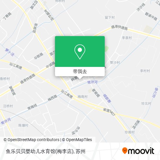 鱼乐贝贝婴幼儿水育馆(梅李店)地图