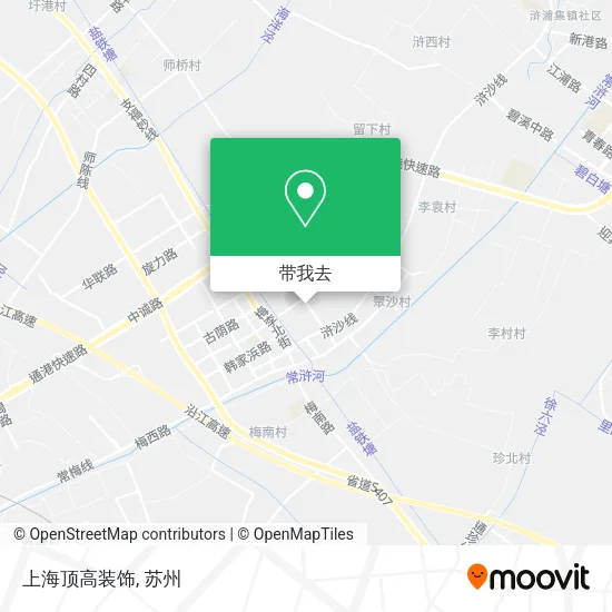 上海顶高装饰地图