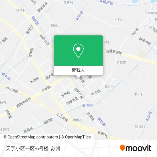 天字小区一区-6号楼地图