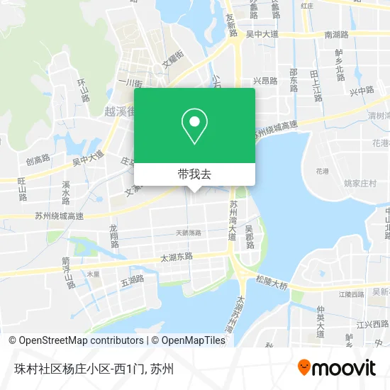 珠村社区杨庄小区-西1门地图