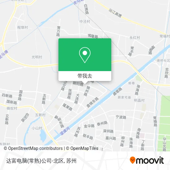 达富电脑(常熟)公司-北区地图
