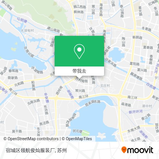 宿城区领航俊灿服装厂地图