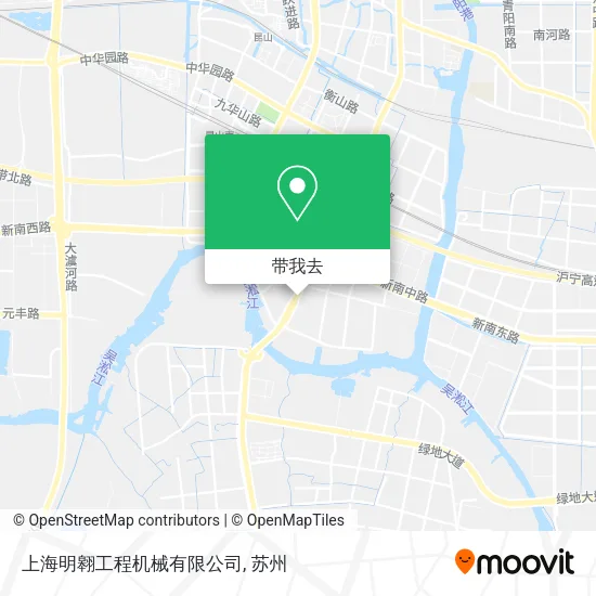 上海明翱工程机械有限公司地图