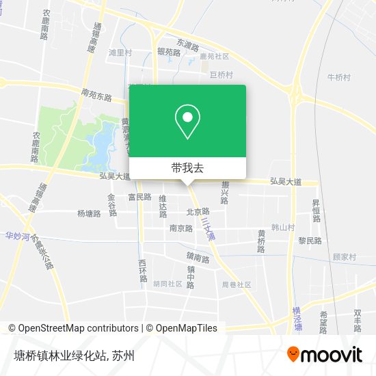 塘桥镇林业绿化站地图