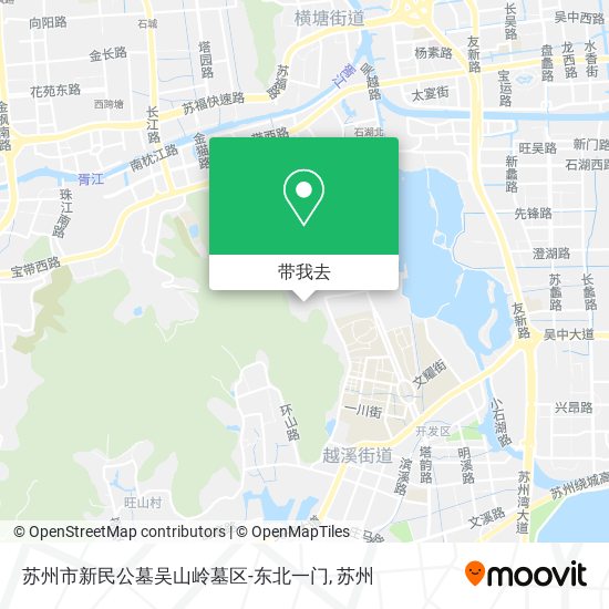 苏州市新民公墓吴山岭墓区-东北一门地图