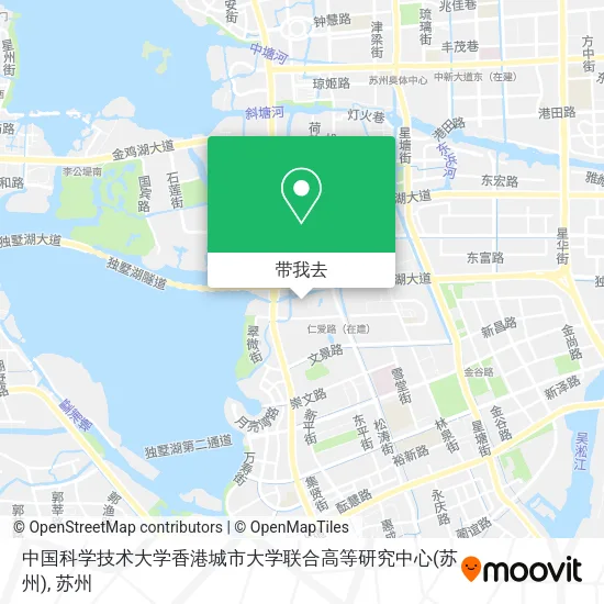 中国科学技术大学香港城市大学联合高等研究中心(苏州)地图