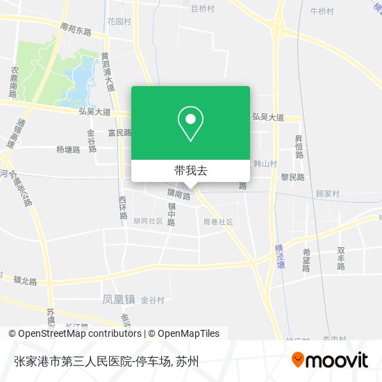 张家港市第三人民医院-停车场地图