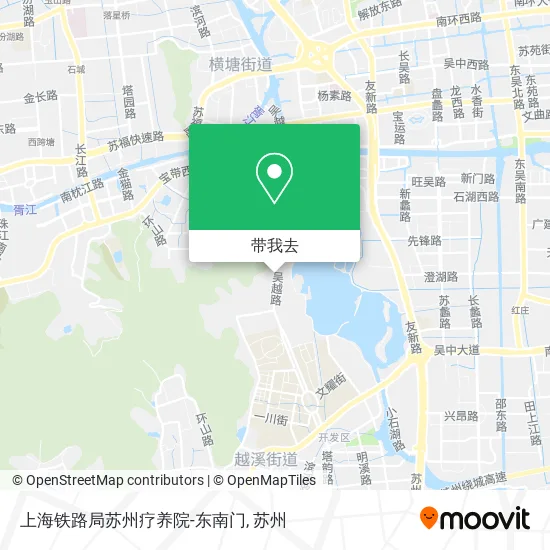 上海铁路局苏州疗养院-东南门地图
