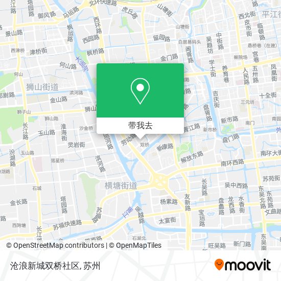 沧浪新城双桥社区地图