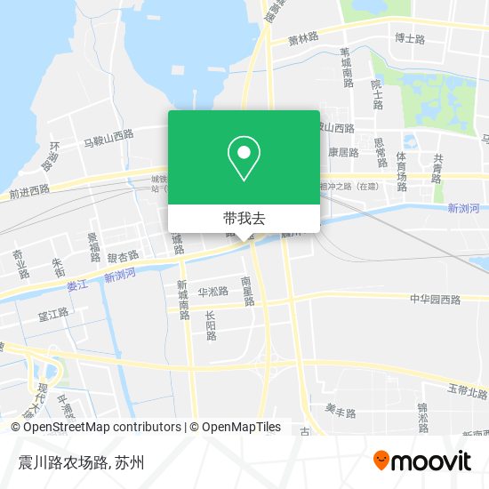 震川路农场路地图