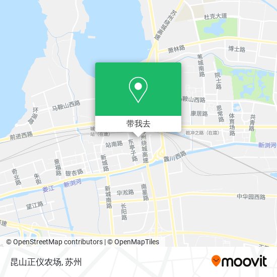 昆山正仪农场地图