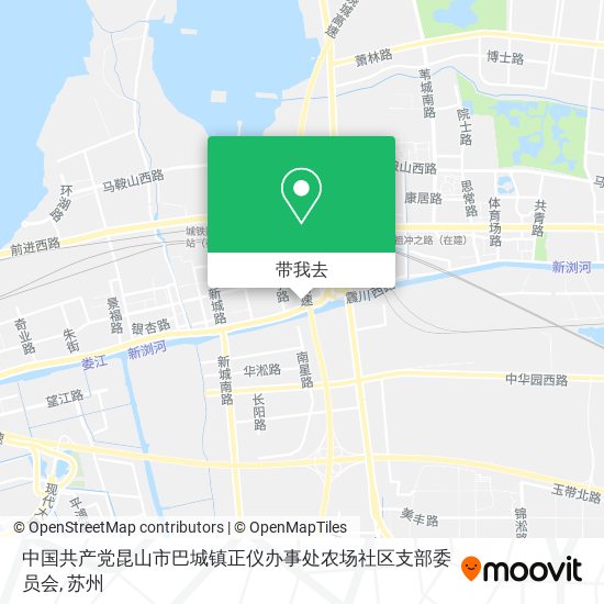 中国共产党昆山市巴城镇正仪办事处农场社区支部委员会地图