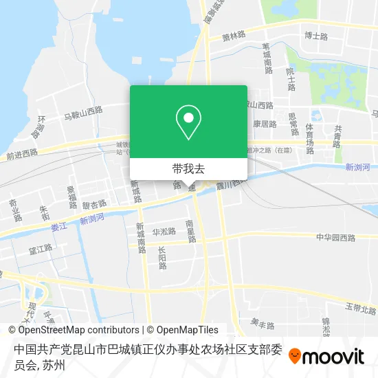 中国共产党昆山市巴城镇正仪办事处农场社区支部委员会地图