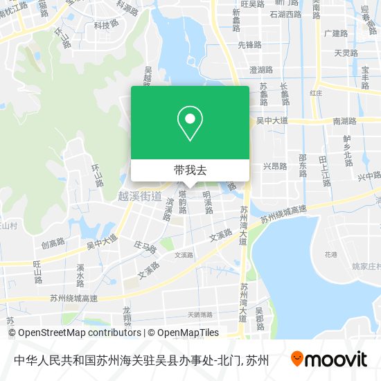 中华人民共和国苏州海关驻吴县办事处-北门地图