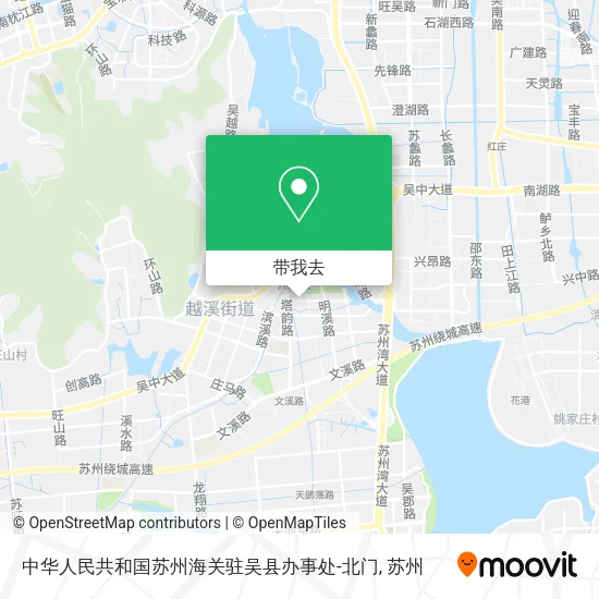 中华人民共和国苏州海关驻吴县办事处-北门地图